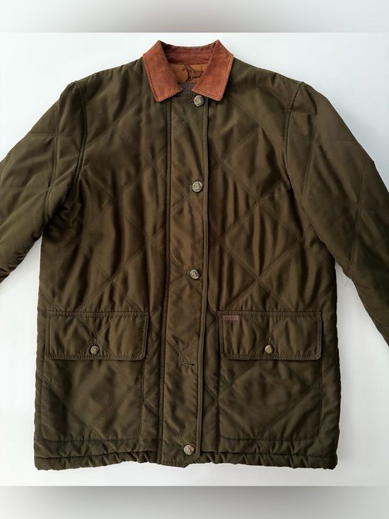 Lauren Ralph Lauren Jackets & Blazers - Vintage Lauren Ralph Lauren Barn Jacket Quilted Field Coat Olive Green Small